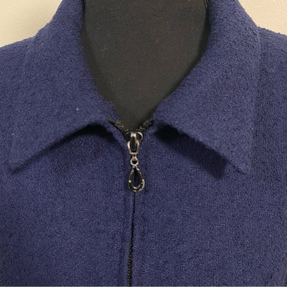 Pendleton Wool Blend Jacket Navy Size 18 - Picture 5 of 14